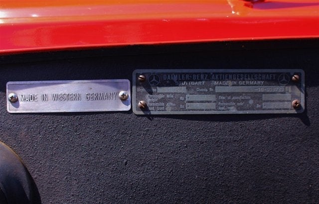 1961 Mercedes-Benz 190SL Roadster