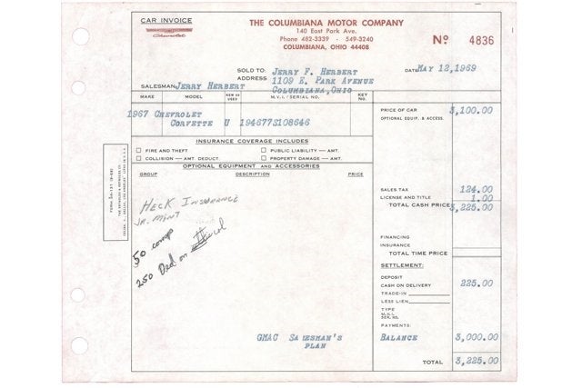 1967 Chevrolet Corvette Roadster