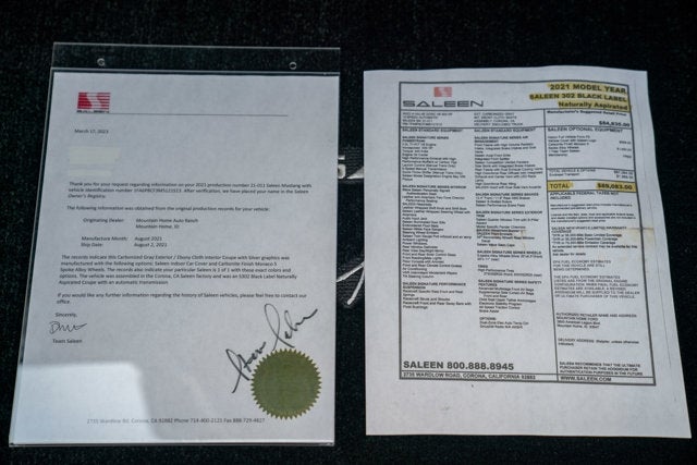 2021 Ford Mustang Saleen Black Label