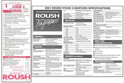 2001 Ford Mustang Roush Stage 3