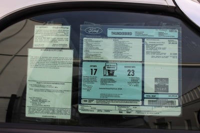 2002 Ford Thunderbird Neiman Marcus Edition Convertible