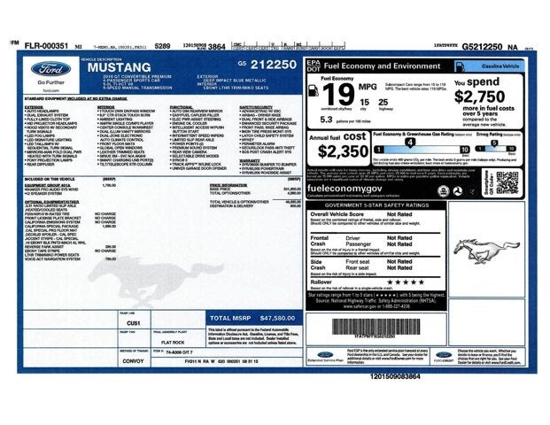 2016 Ford Mustang GT Premium Convertible Roush Phase 2