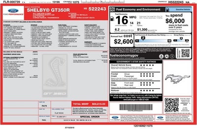 2017 Ford Mustang Shelby GT350R