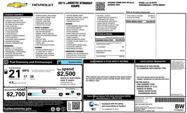 2015 Chevrolet Corvette 1LT