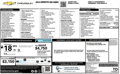 2015 Chevrolet Corvette Z06 2LZ