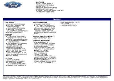 2013 Ford Mustang GT Track Pack