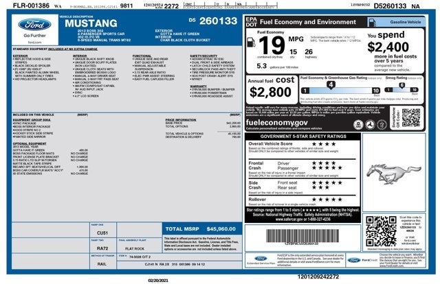2013 Ford Mustang Boss 302