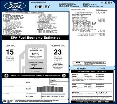 2011 Ford Mustang Shelby GT500