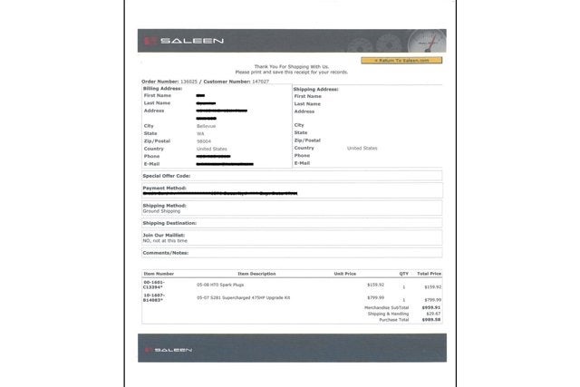 2005 Ford Mustang Saleen S281SC