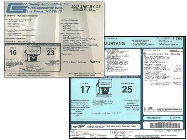 2007 Ford Mustang Shelby GT