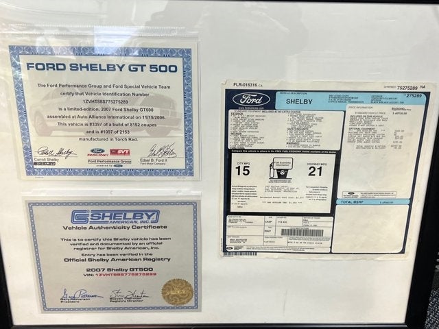 2007 Ford Mustang Shelby GT500