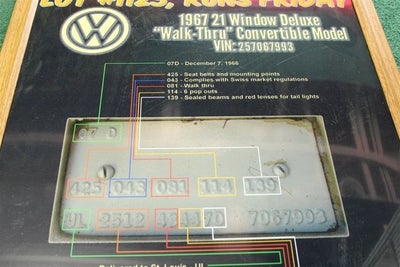 1967 Volkswagen Microbus 21 Window