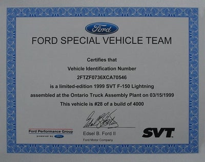 1999 Ford F-150 SVT Lightning