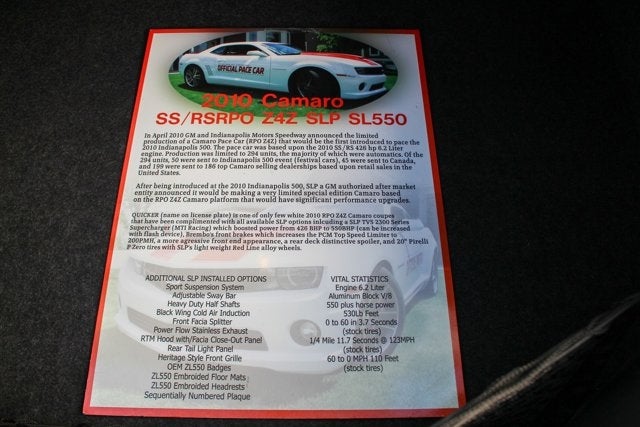 2010 Chevrolet Camaro SLP ZL550