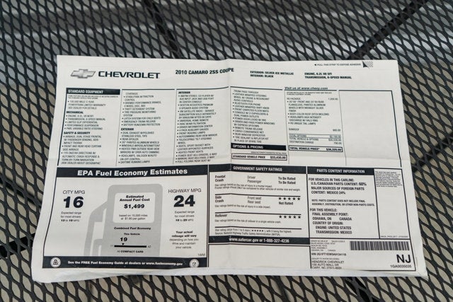 2010 Chevrolet Camaro 2SS Hendrick Callaway