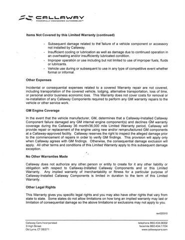 2010 Chevrolet Camaro 2SS Hendrick Callaway