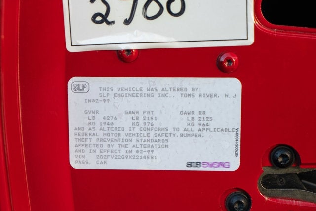 1999 Pontiac Firebird Trans Am Firehawk SLP