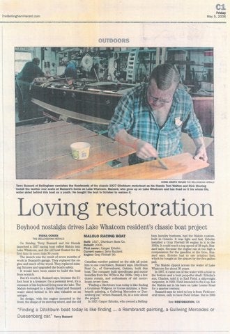 1927 Ditchburn Speed Boat Base