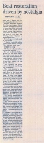 1927 Ditchburn Speed Boat Base