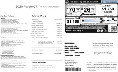 2020 Karma Revero GT Sedan