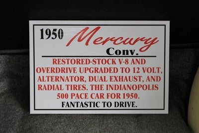 1950 Mercury Convertible Base