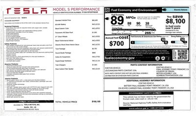 2013 Tesla Model S Performance
