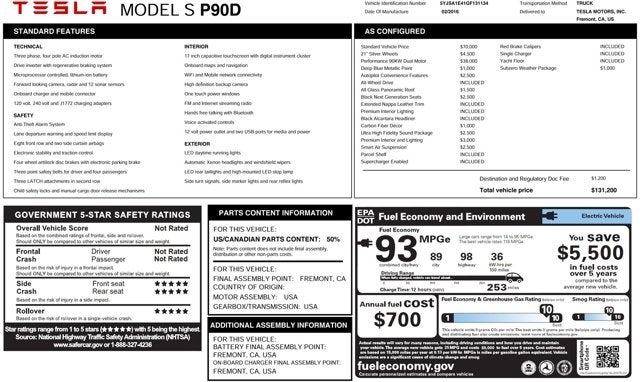 2016 Tesla Model S P90D