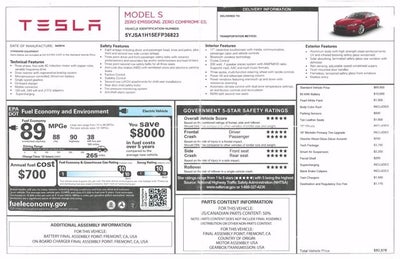 2014 Tesla Model S 85 kWh Battery