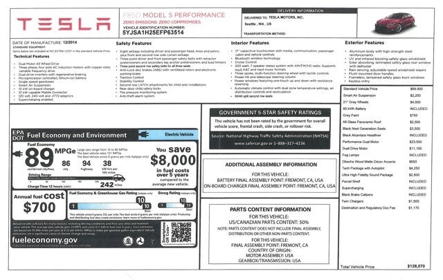 2014 Tesla Model S P85D