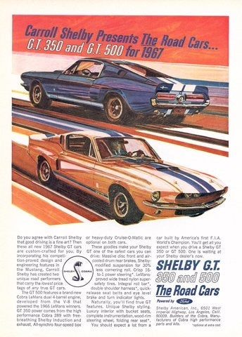 1967 Ford Shelby GT500 Fastback