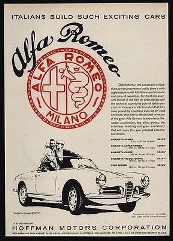 1962 Alfa Romeo Giulietta Spider