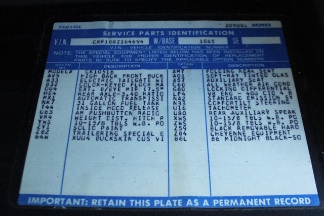 1978 Chevrolet Blazer K5