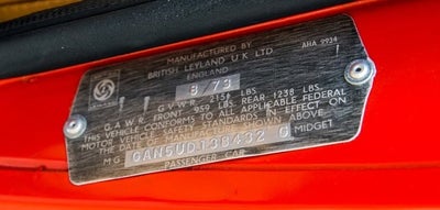 1973 MG Midget Base