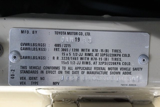 1983 Toyota Land Cruiser FJ40