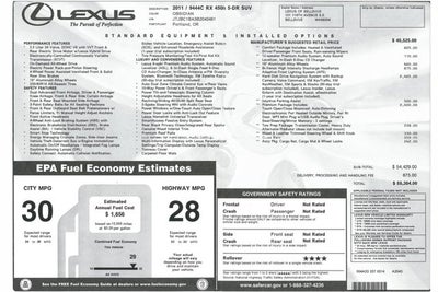 2011 Lexus RX 450h Hybrid