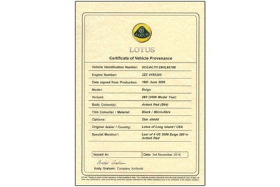 2009 Lotus Exige S 260