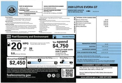 2020 Lotus Evora GT RWD