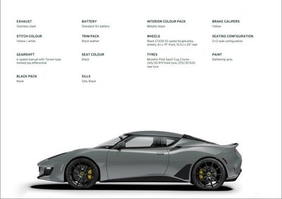 2021 Lotus Evora GT Coupe