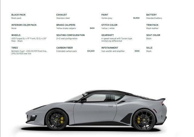 2021 Lotus Evora GT Coupe