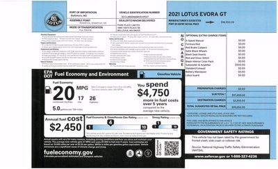 2021 Lotus Evora GT Coupe
