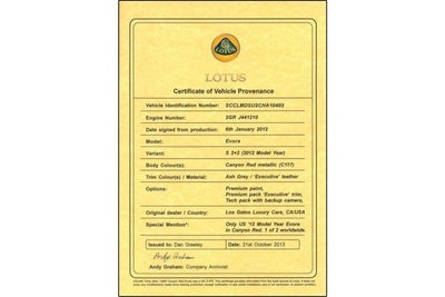 2012 Lotus Evora S 2+2