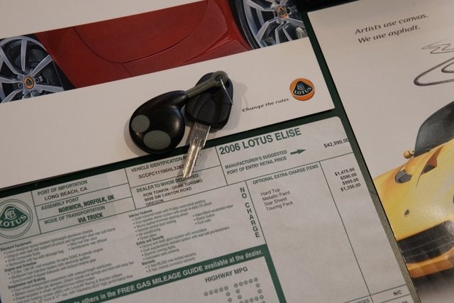 2006 Lotus Elise 2dr Convertible