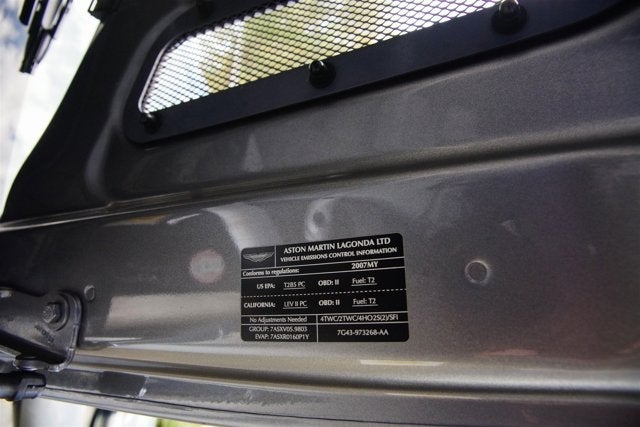 2007 Aston Martin DB9 2dr Cpe Auto