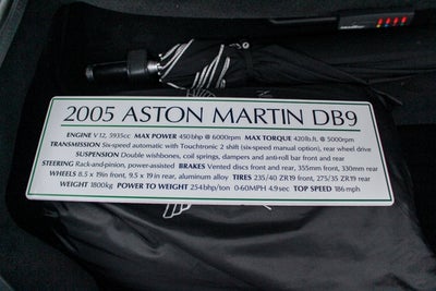 2005 Aston Martin DB9 2dr Cpe Manual