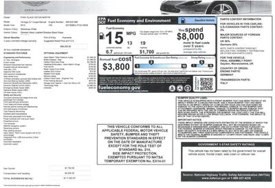 2015 Aston Martin V8 Vantage GT