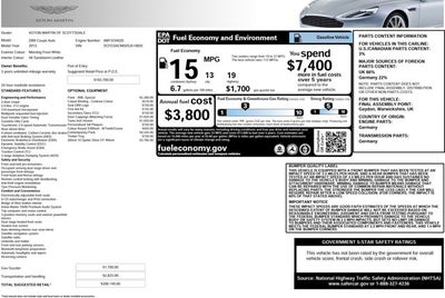 2013 Aston Martin DB9 Coupe