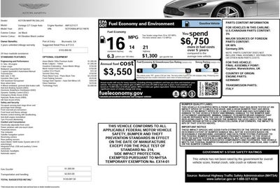 2015 Aston Martin V8 Vantage GT