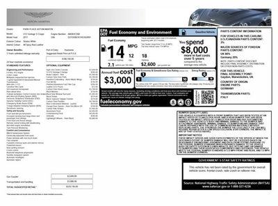 2017 Aston Martin V12 Vantage S S