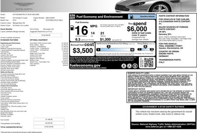 2014 Aston Martin V8 Vantage S