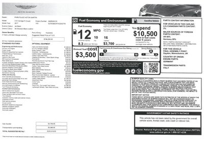 2017 Aston Martin V12 Vantage S S